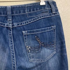 INC Curvy Fit Bootcut Jeans. A little bling, 5 pocket, Size 8S
